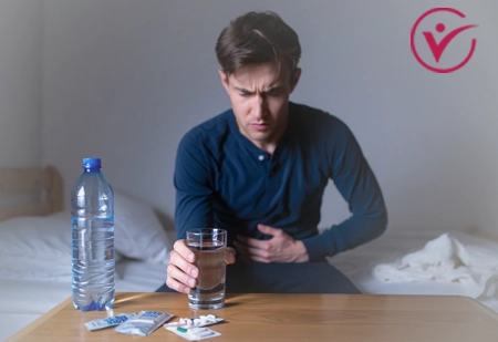 У человека диарея